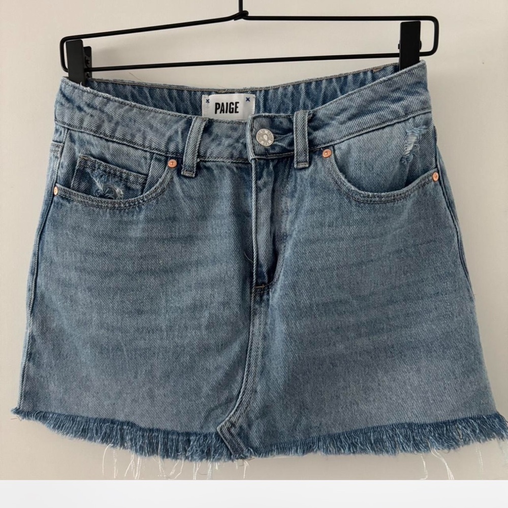 PAIGE Blue Denim Skirt